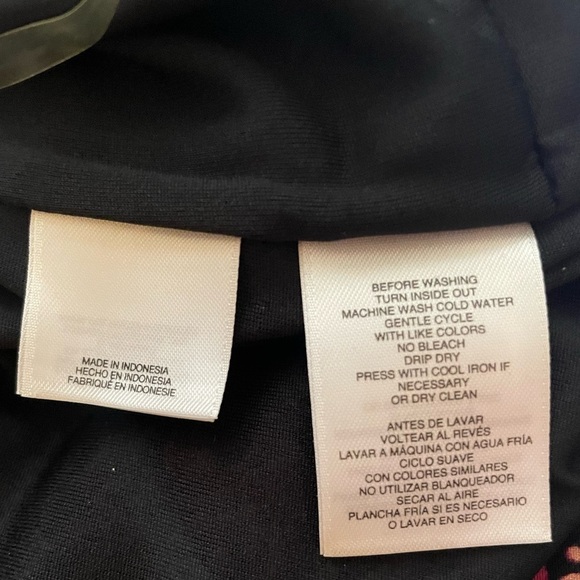 Anne Klein black paisley print midi dress sz 4 - Picture 4 of 6